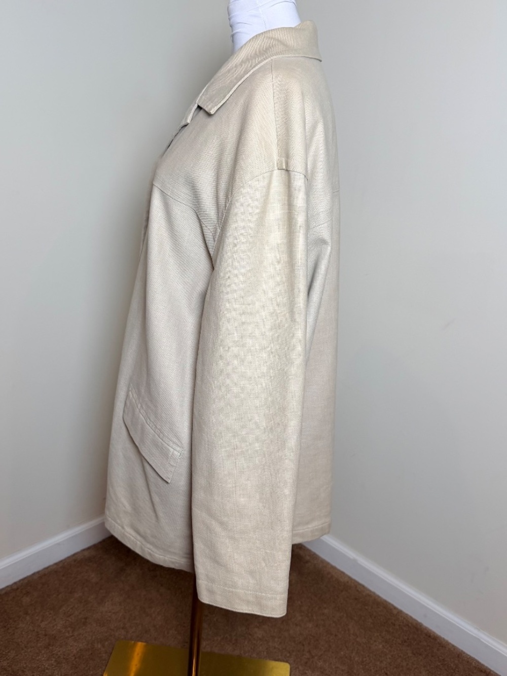 Vintage LLBean Linen Work Jacket Classic Lightly Insulated Workwear Outdoor Wear - Picture 2 of 11